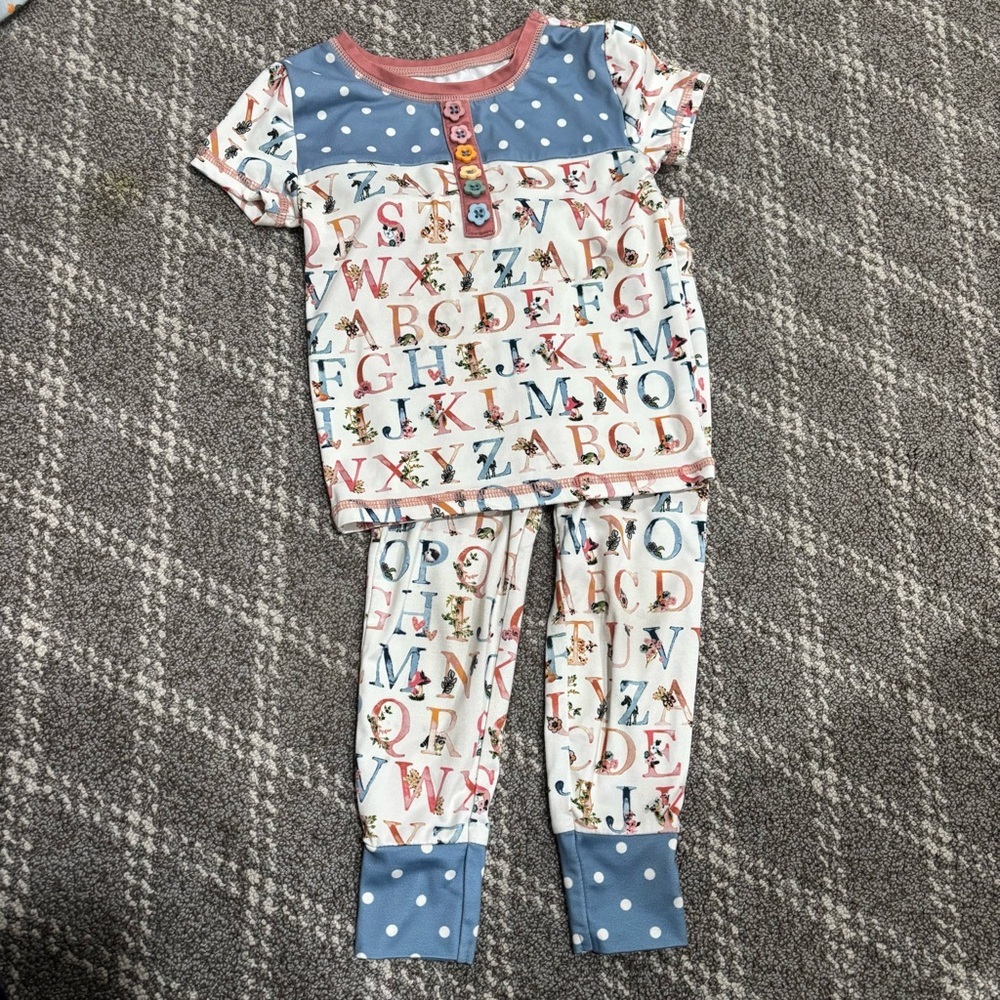 Matilda Jane alphabet pajama set size 2